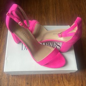 Fuschia pink heels